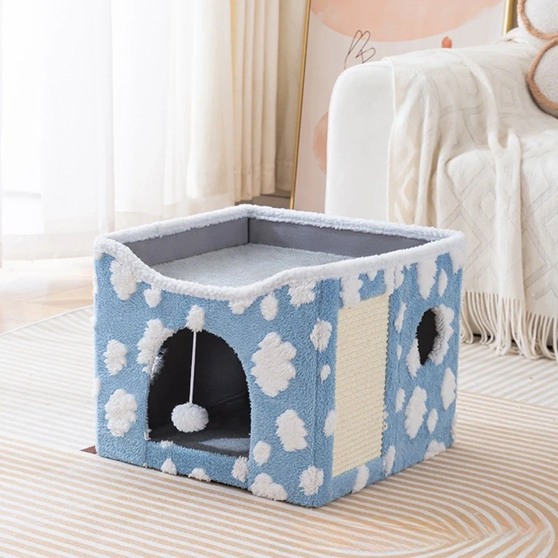 Plush Foldable Cat House image 1