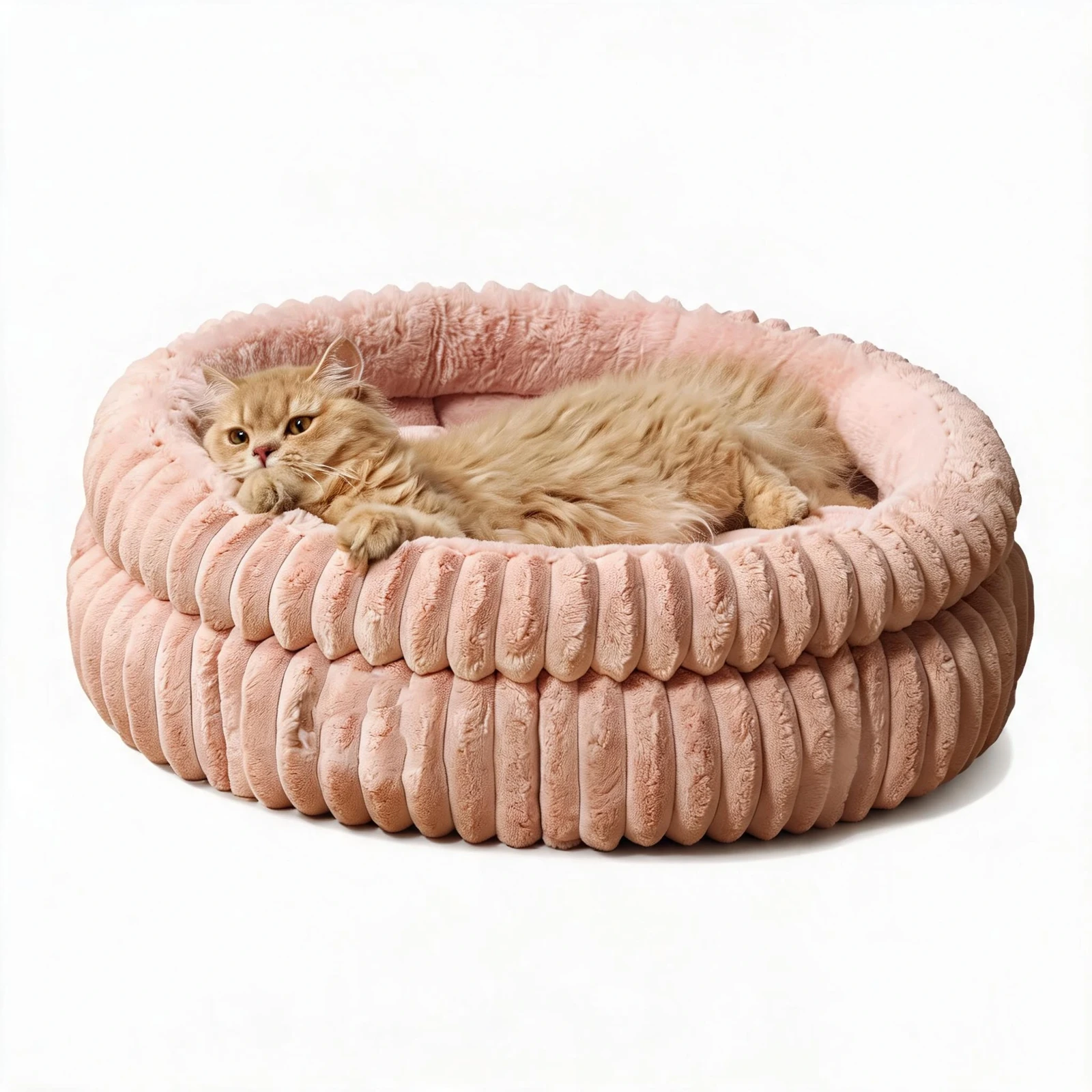 Corduroy Bolster Pet Bed image 1