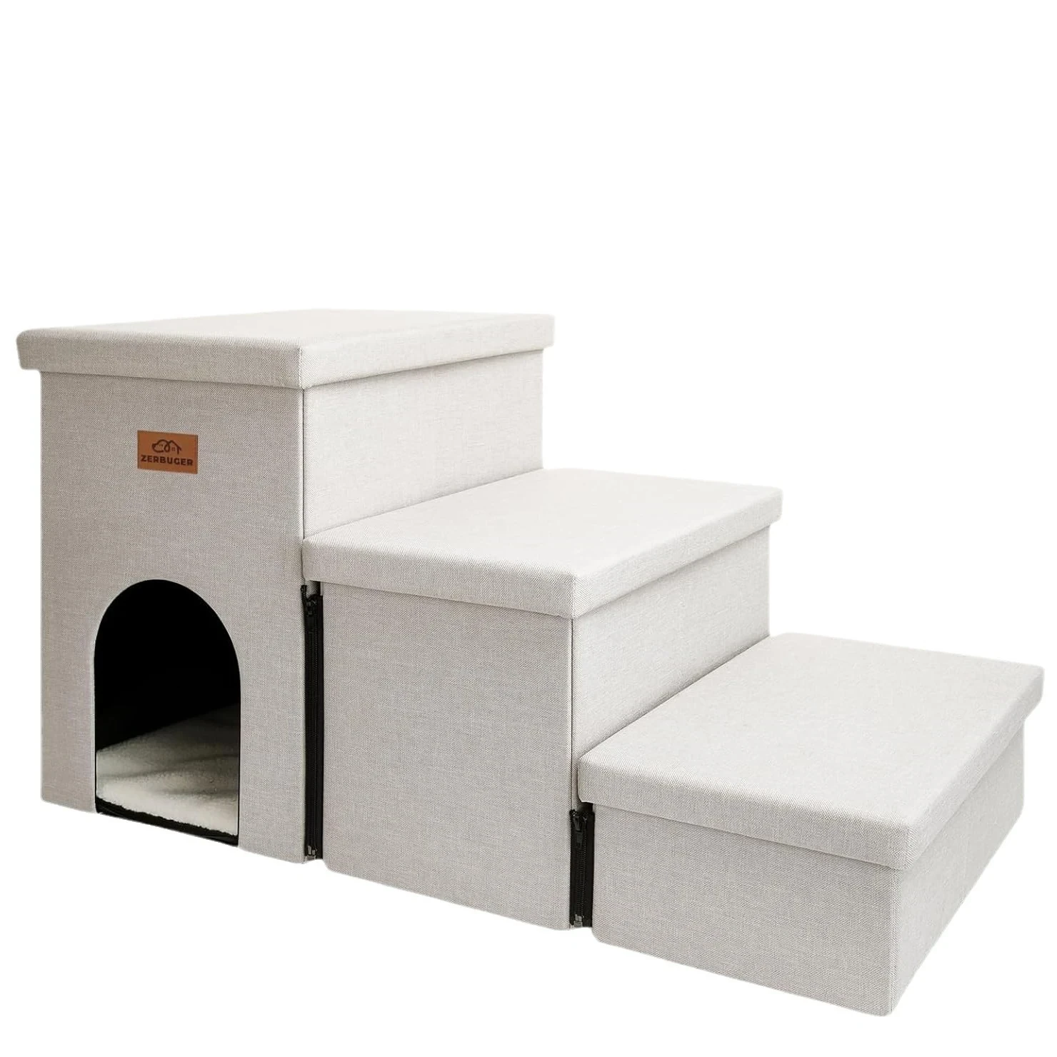 Foldable Storage Pet Stairs with Condo - Model LTXMM001 image 1