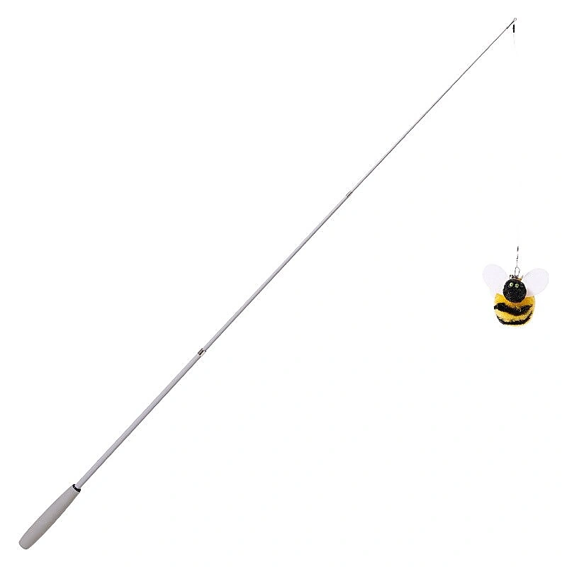 Telescopic Bee Cat Teaser Rod - Model TOYJH004