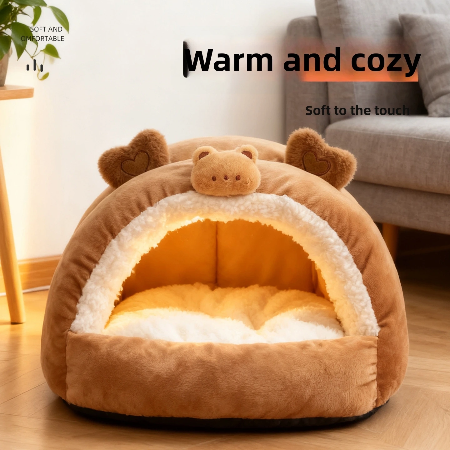 Character Enclosed Pet Bed