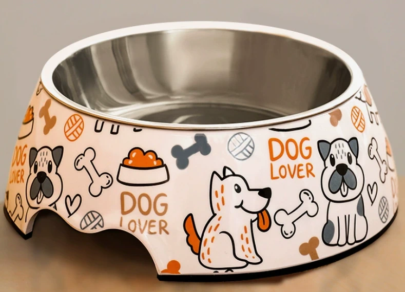 Anti-Tip Double Pet Bowl Set