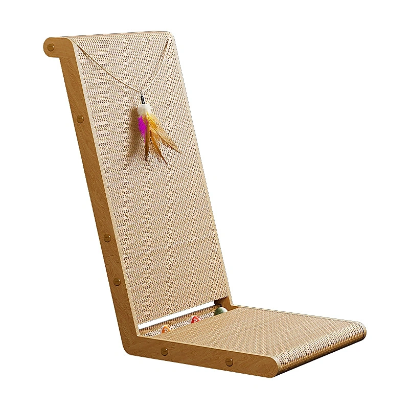 Foldable L-Shaped Cat Scratching Board - Model MZBJH012