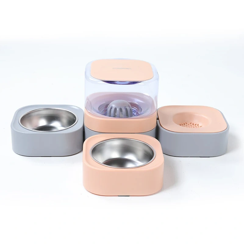 Stainless Steel Double Bowl Water Feeder - Model WSQ002