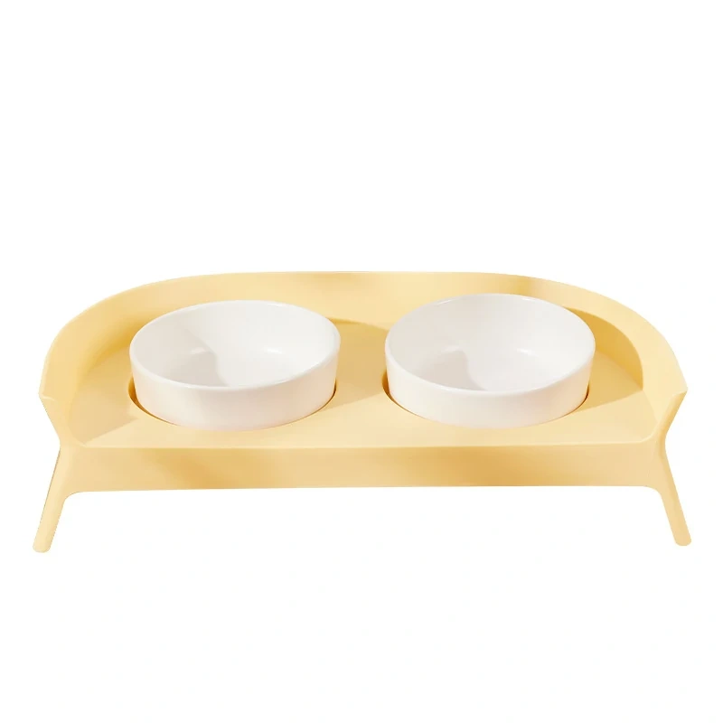 Elevated Ceramic Double Pet Bowl - Model WSQ003