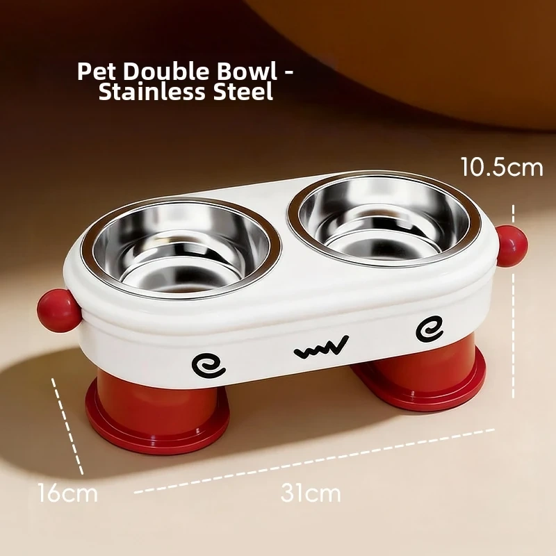 Anti-Tip Stainless Steel Double Bowl - Model WSQ007